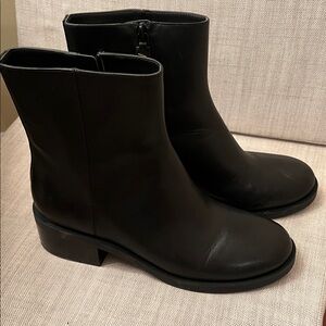 Stuart Weitzman Black Ankle Booties